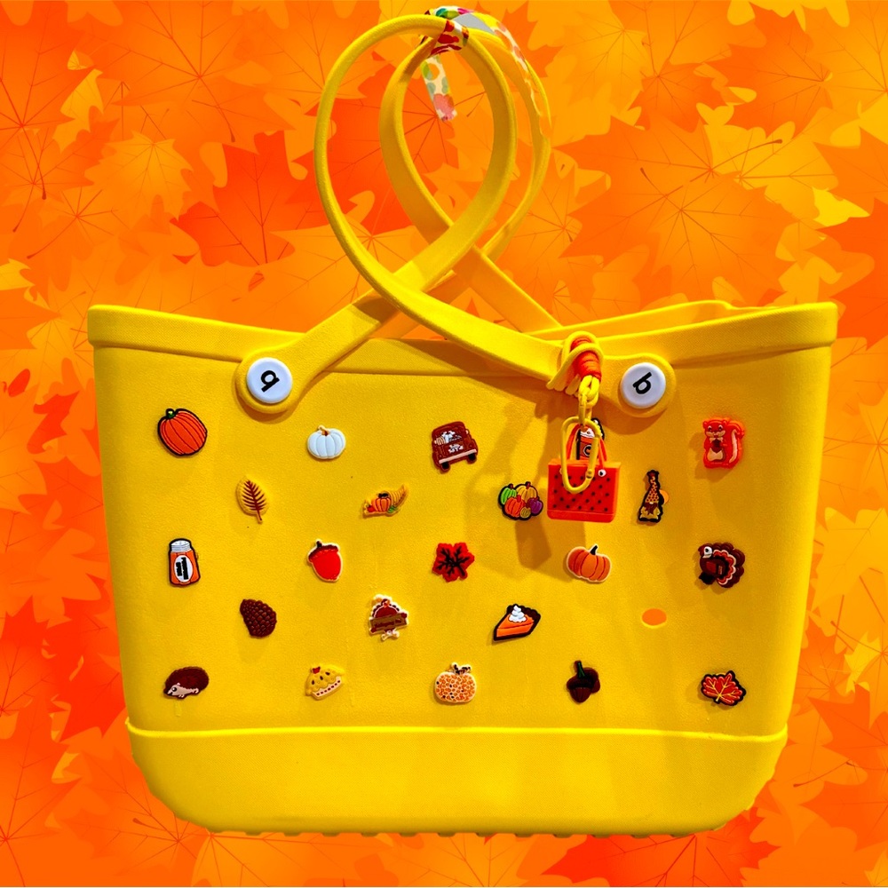 Extra large Fall themed Bogg Style Bag- Custom